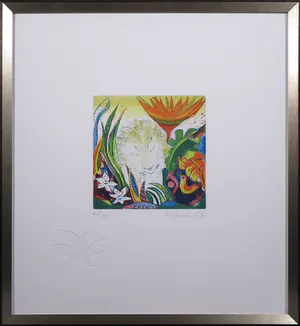 Elfriede Otto - Kleurenets, Sternzeichen Löwe - Ingelijst kopen? Bied vanaf 1!