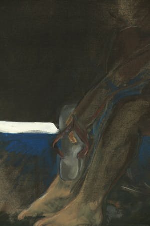 Peter Kantelberg - Olieverf op doek, Zonaanbidder - Ingelijst kopen? Bied vanaf 1!