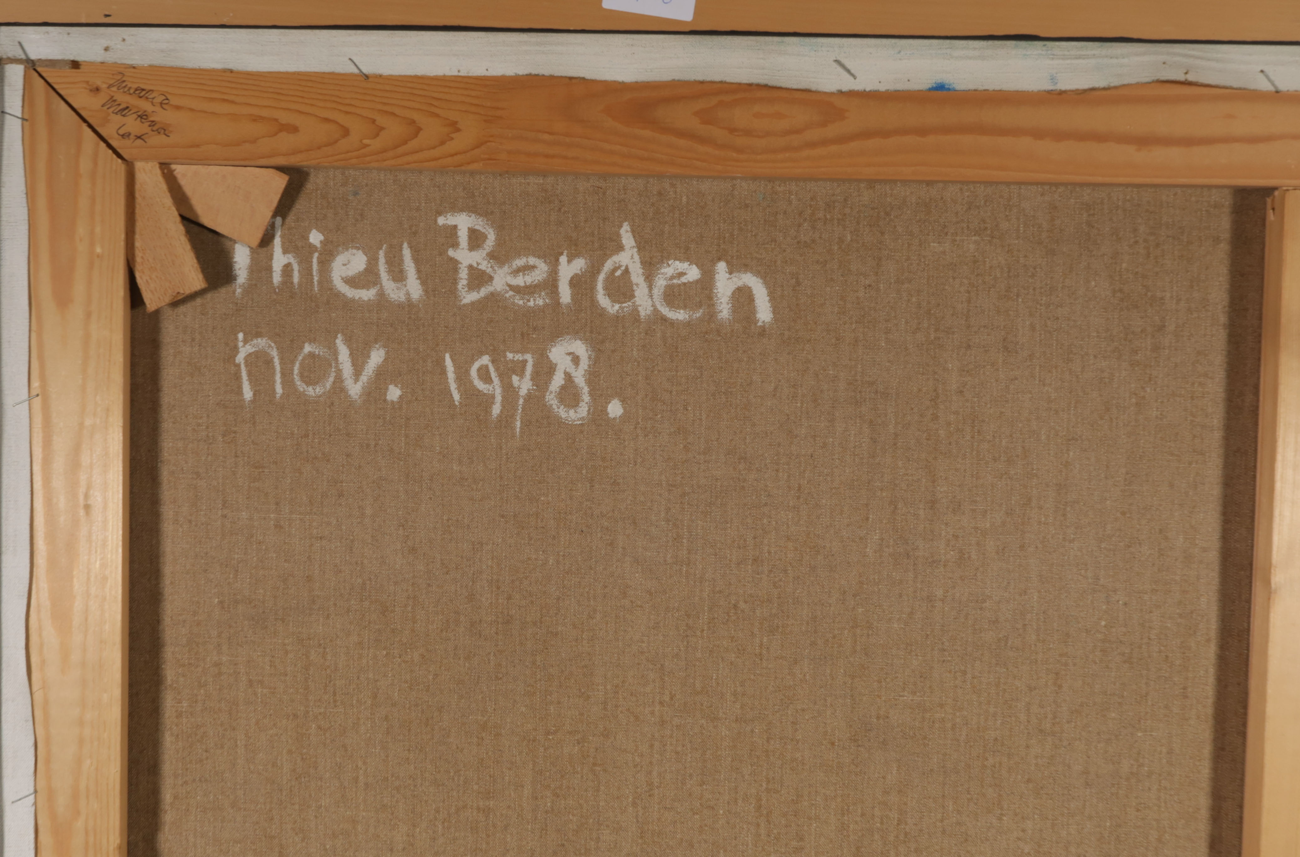 Mathieu Berden - Olieverf op doek, Z.T. - Ingelijst (Zeer groot) kopen? Bied vanaf 250!