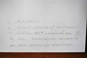 Frits Vanen - zeefdruk: -Structural Formula- 1973 kopen? Bied vanaf 75!