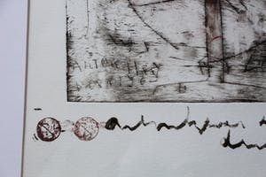 Anton Heyboer - Ets: boot en kruis - 1983 kopen? Bied vanaf 155!