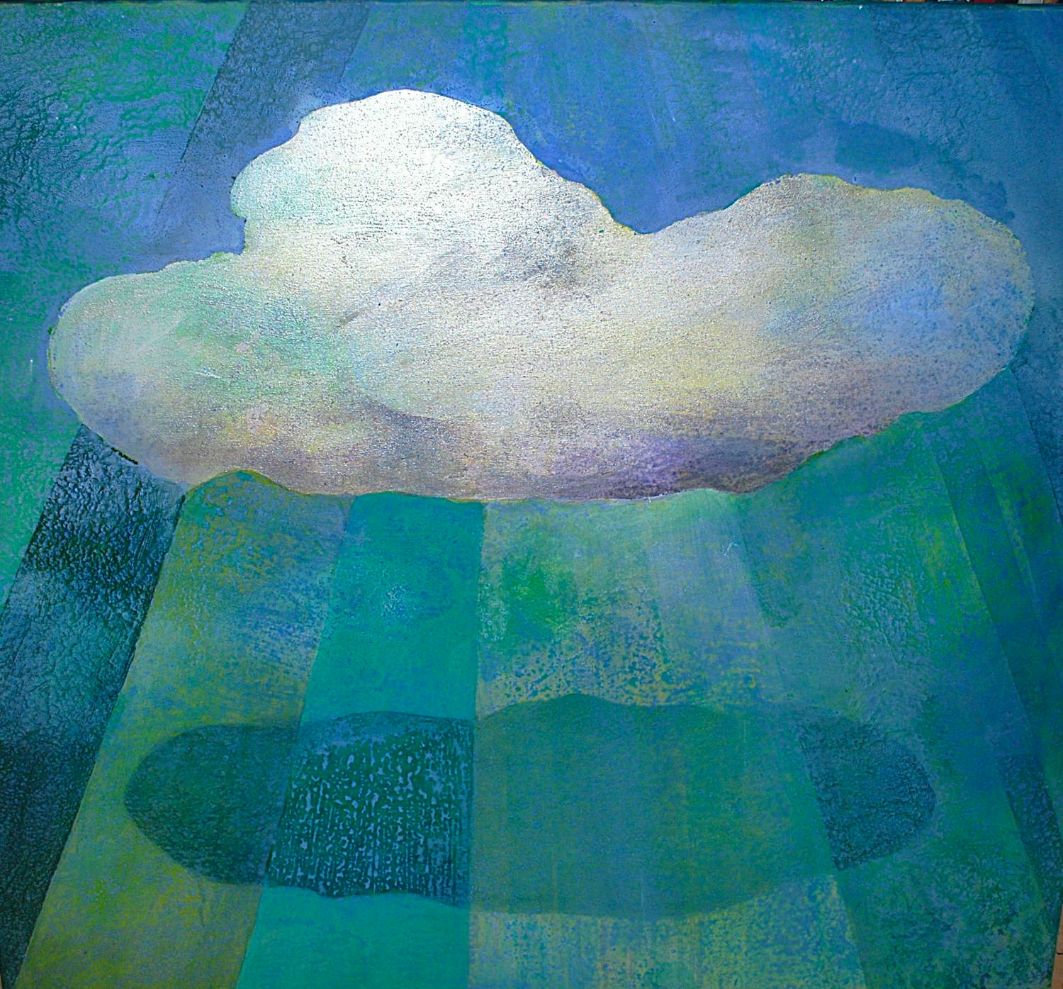 Fred Hemmes - Wolk - groot acrylschilderij - 2010 kopen? Bied vanaf 250!