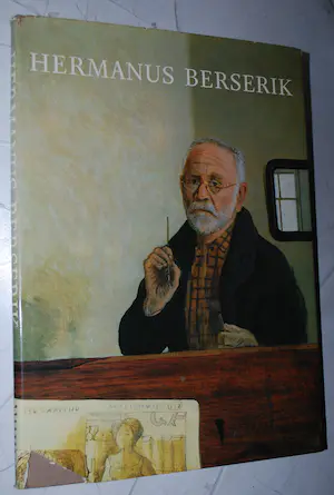 Herman Berserik - Litho olielamp & 3 boeken: schilderijen, etsen en tekeningen kopen? Bied vanaf 35!