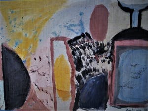 Boris van Wijk - Textielkunstenaar Kunstschilder - GROOT! olieverf - Stilleven - Exclusieve lijst kopen? Bied vanaf 20!