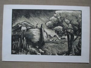 Rein Snapper - Houtsnede "Arc Noach" kopen? Bied vanaf 40!