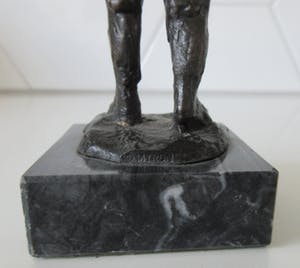 Jaap Hartman - Bronzen beeldje van een Palingvisser kopen? Bied vanaf 42!