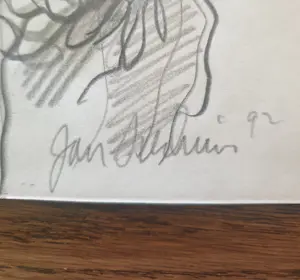 Jan Sierhuis - Flamenco Danseres - 1992 - Potloodtekening - 14 x 10 cm - Gesigneerd kopen? Bied vanaf 25!