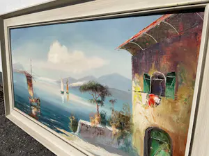 Heinrich (Hein) Ross - „Am Comersee“ – signiertes Ölgemälde mit originalem Rahmen kopen? Bied vanaf 130!