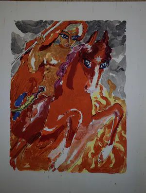 Kees van Dongen - Houtgravure - Le Prince Sharkan au combat kopen? Bied vanaf 50!