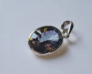 Nieuwe zilveren hanger met Mystic Topaas kopen? Bied vanaf 65!