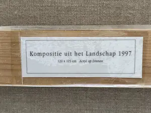 Piet Zegveld - KOMPOSITIE UIT HET LANDSCHAP (GROOT WERK!) kopen? Bied vanaf 500!