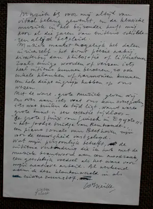 Corneille - tekening + gem. techniek + foto + handgeschreven teksten: Gustav Mahler - 1993 kopen? Bied vanaf 1495!