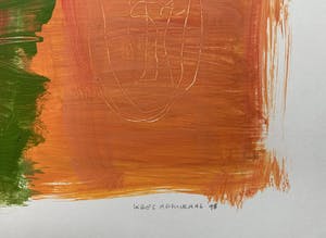 Kees Admiraal - gemengde techniek op papier - 'Abstracte portretstudie II' - 1998 (UNIEK WERK) kaufen? Bieten Sie von 40!