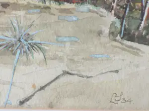 Lodewijk Schelfhout - Zomers duingezicht - Gemengde techniek kopen? Bied vanaf 130!