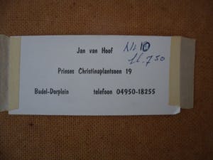 Jan van Hoof - Gemengde techniek, Z.T kopen? Bied vanaf 100!