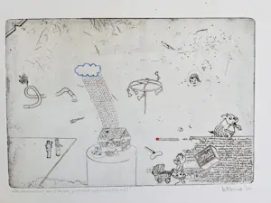 Buy Wytze Monna - De vervreemding van happy grandpa with missing mill? Bid from 35!