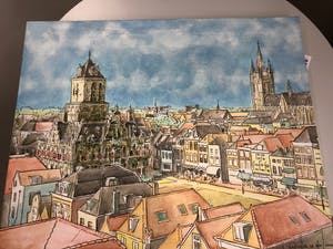 Bastiaan de Wit - Grote Markt in Delft kopen? Bied vanaf 50!