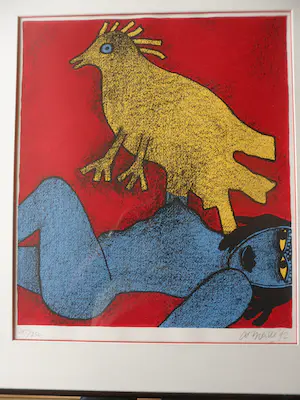 Corneille - Zeefdruk, Nu Blue et Oiseau Jaune kopen? Bied vanaf 250!