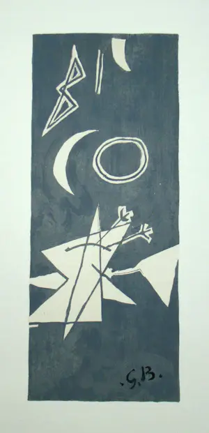 Georges Braque - Ciel gris II. - 1959 - Originele lithografie - met monogram - Mourlot kopen? Bied vanaf 100!