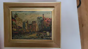 Arnoldus Oldenhave - Het Rembrandtplein in Amsterdam - jaren 50/60 kopen? Bied vanaf 250!