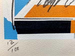 Sam Middleton - kleurenzeefdruk - 'Composition III' - 1997 kopen? Bied vanaf 70!