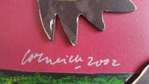 Corneille - Muurreliëf : Zeer zeldzaam Hangesigneerd Beschilderde houten delen kopen? Bied vanaf 550!