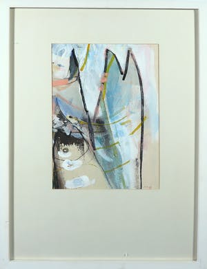 Ruud van der Beele - Gemengde techniek op papier, Abstract - Ingelijst kopen? Bied vanaf 1!