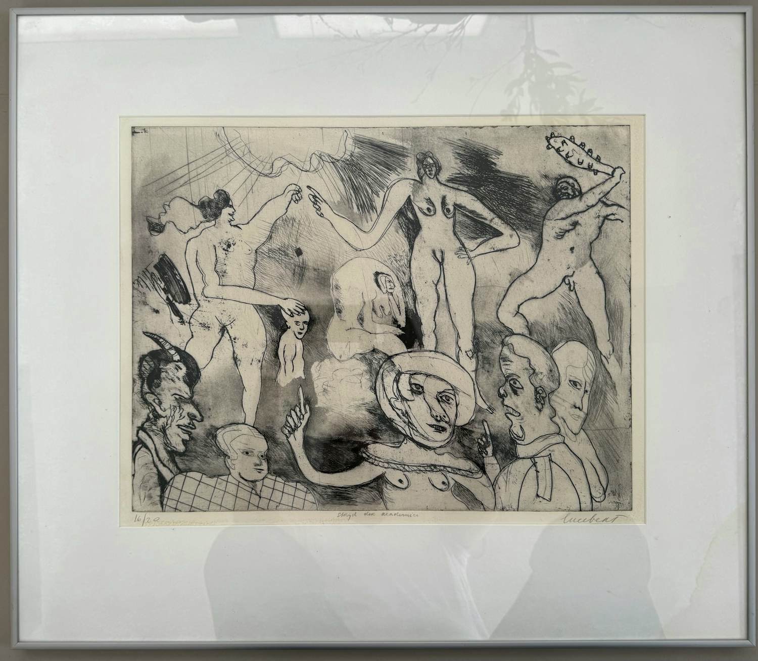 Lucebert - Strijd der Academici (Cavemen) verkocht voor € 200!