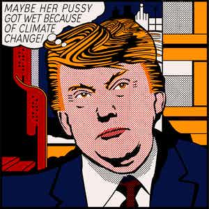 Jack Vissers - Maybe her pussy got wet because of climate change! - offset litho, gesign. verkocht voor € 75!