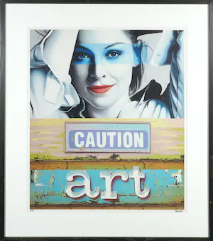 Jan Bollaert - Lambdaprint, Caution Art - Ingelijst kopen? Bied vanaf 1!