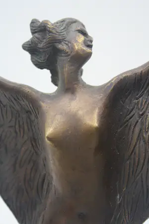 Niet of onleesbaar gesigneerd - Zwaar Antiek Bronzen Bescherm Engel Spirit Of Extace (1900) kopen? Bied vanaf 1!