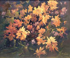 Peter Cox - C3933 - Stilleven in herfstkleuren verkocht voor € 150!