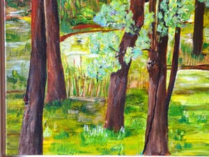 Niet of onleesbaar gesigneerd - Landschap met bos kopen? Bied vanaf 1!