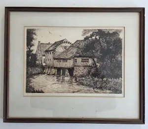 Cor van der Woerd - Opwettense watermolen Nuenen. kopen? Bied vanaf 35!