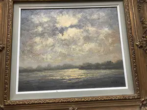 Albert Van Hecke - schilderij getiteld : Lichtspel op de Schelde kopen? Bied vanaf 100!