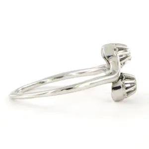 18k witgouden ring met bolsjewiek geslepen diamant tot. 0,14ct - G/H - Pique kaufen? Bieten Sie von 440!