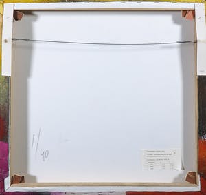 Theo Koster - Zeefdruk en collage op doek, Zonder titel (met ophangsysteem) kopen? Bied vanaf 35!