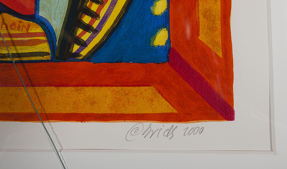 Clemens Briels - The closing of the chain - Zeefdruk op papier - gesigneerd r.o. - oplage 93/200  kopen? Bied vanaf 50!