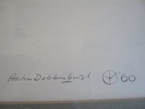 Aart van Dobbenburgh - Grote ingelijste litho "Marthy" kopen? Bied vanaf 60!