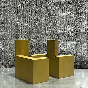 Adine Engelman - 2 objecten, ijzer (architectonische compositie) kopen? Bied vanaf 125!