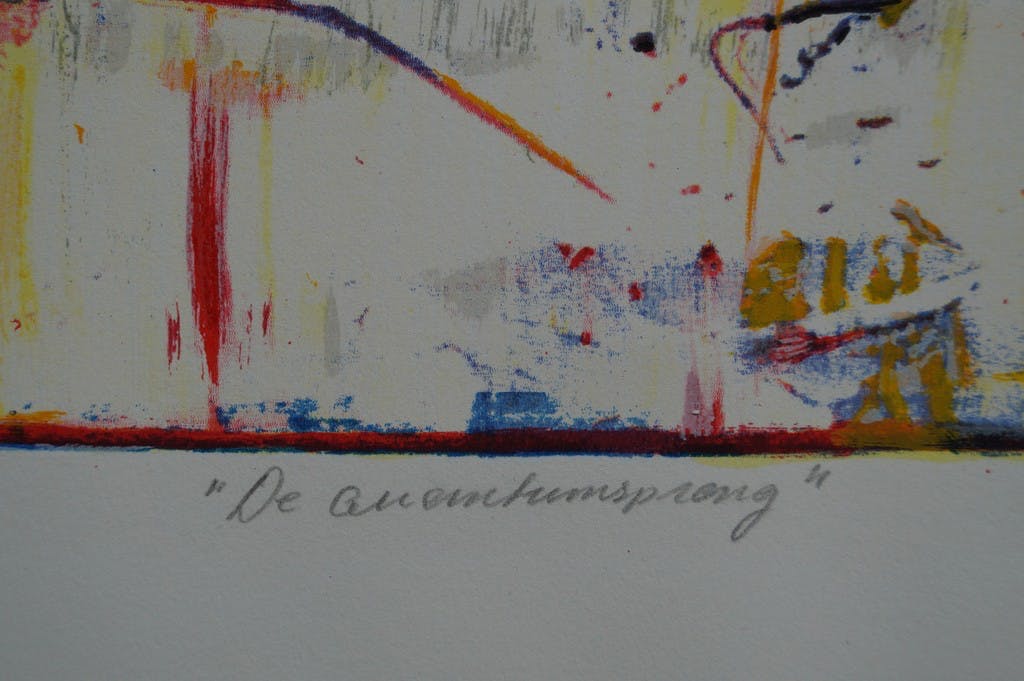 Willem van Scheijndel - Willem van Scheijndel - gesigneerde zeefdruk - Quantumsprong kopen? Bied vanaf 70!