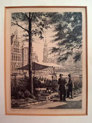 Maarten Langbroek - Singel in Amsterdam, ingelijst kopen? Bied vanaf 29!