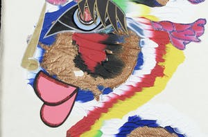 Simon & Bruno - Gemengde techniek op papier - Ogen kopen? Bied vanaf 50!