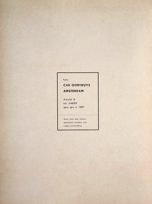 Cas Oorthuys - Zuid-Holland Lekkerkerk - originele foto op bariet-fotopapier kopen? Bied vanaf 50!