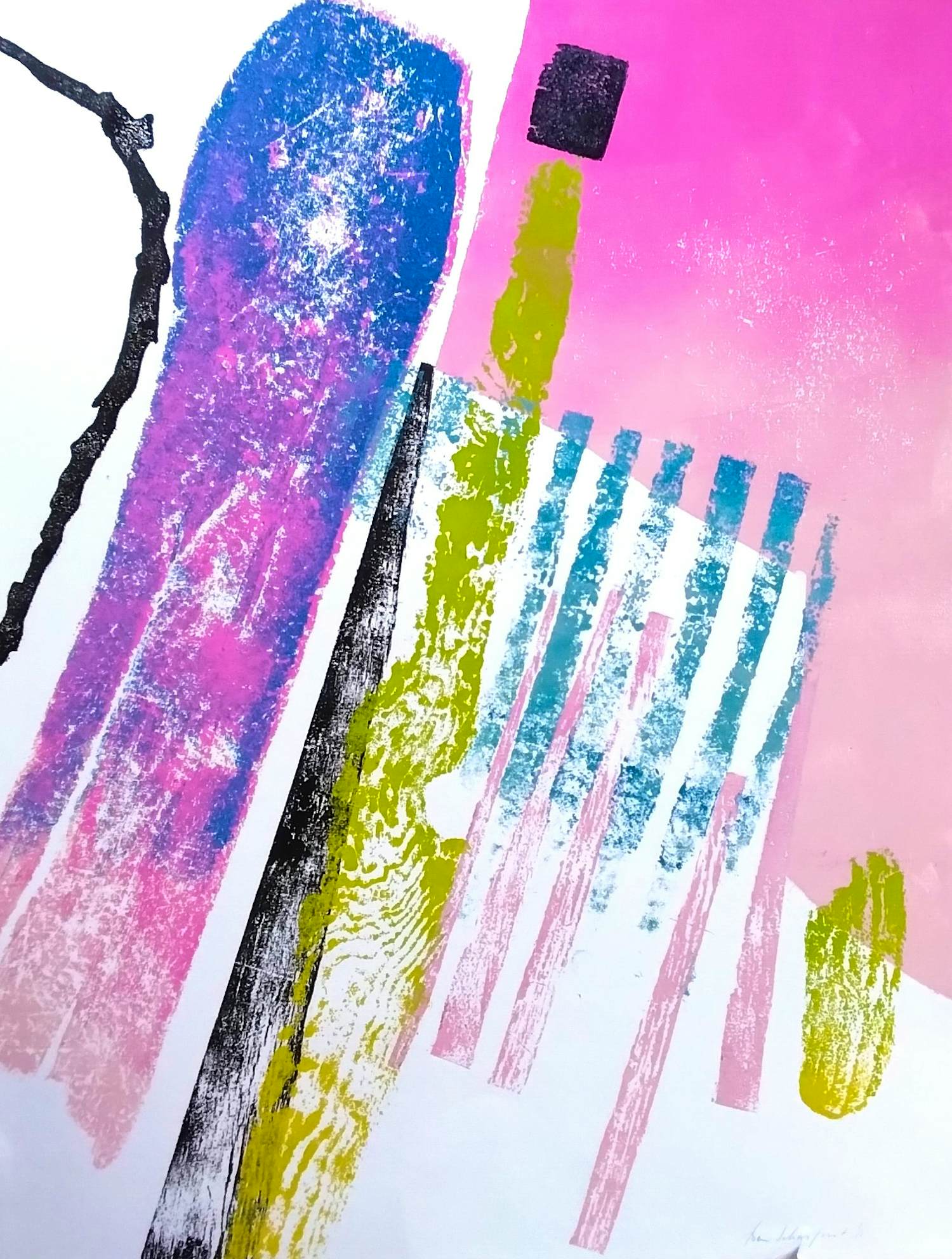 Ben Schasfoort - zonder titel abstract kopen? Bied vanaf 38!