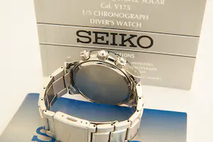 179- Sportief Seiko Chronograaf Solar SSC247P1 horloge - Quartz - Dive 100m kopen? Bied vanaf 115!