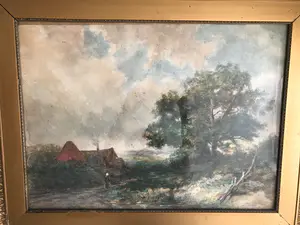 Niet of onleesbaar gesigneerd - Landschap met een wandelaar kopen? Bied vanaf 1!