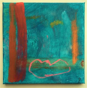 Niet of onleesbaar gesigneerd - Modern abstract schilderij op canvas - Gesigneerd kopen? Bied vanaf 1!