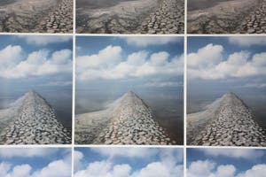 Ger Dekkers - "Breakwater of basalt with cloudbanks near Westhoek" kopen? Bied vanaf 200!