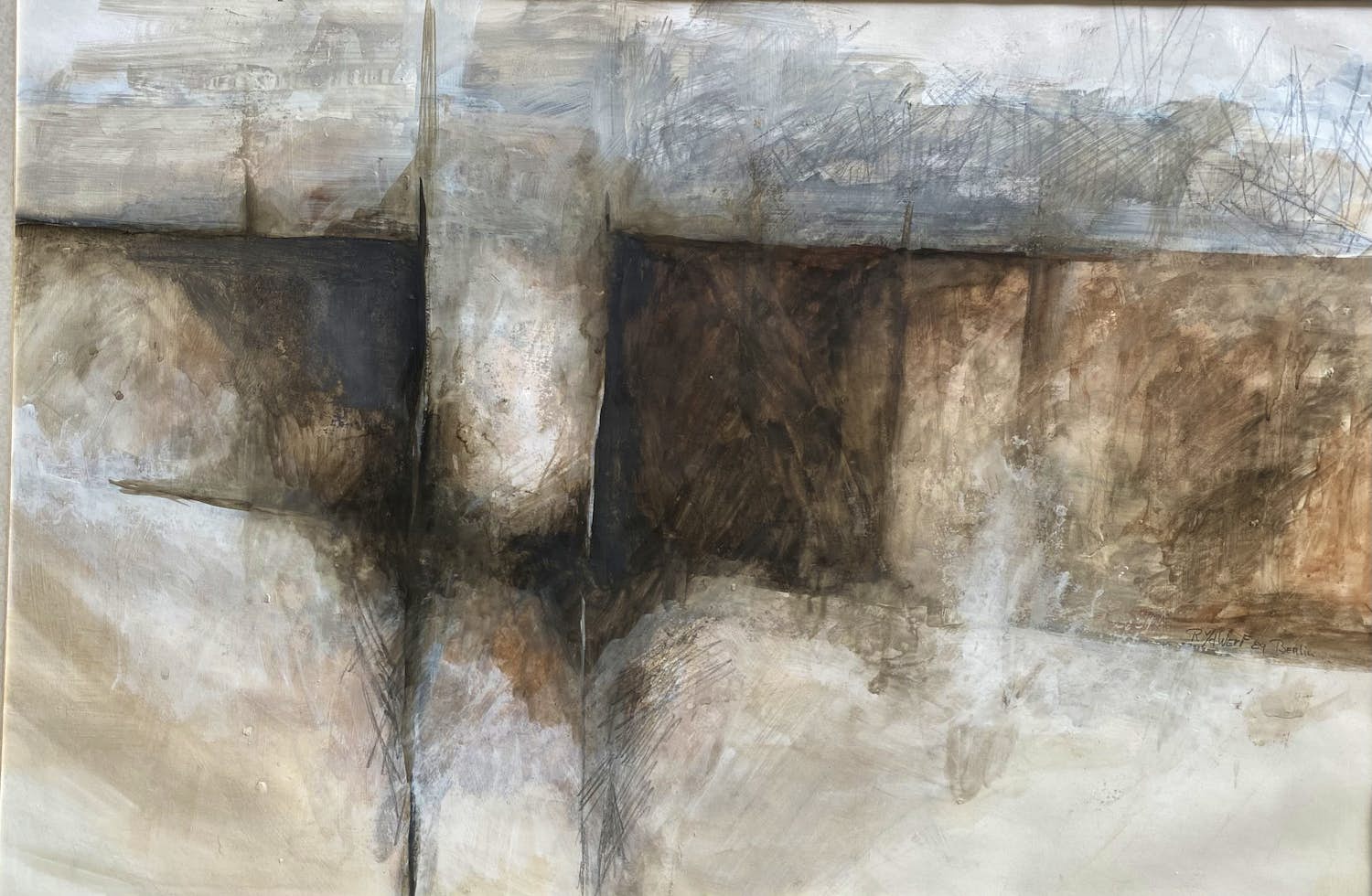 Buy Ron van der Werf - Schilderij “Berlin” 1989? Bid from 100!